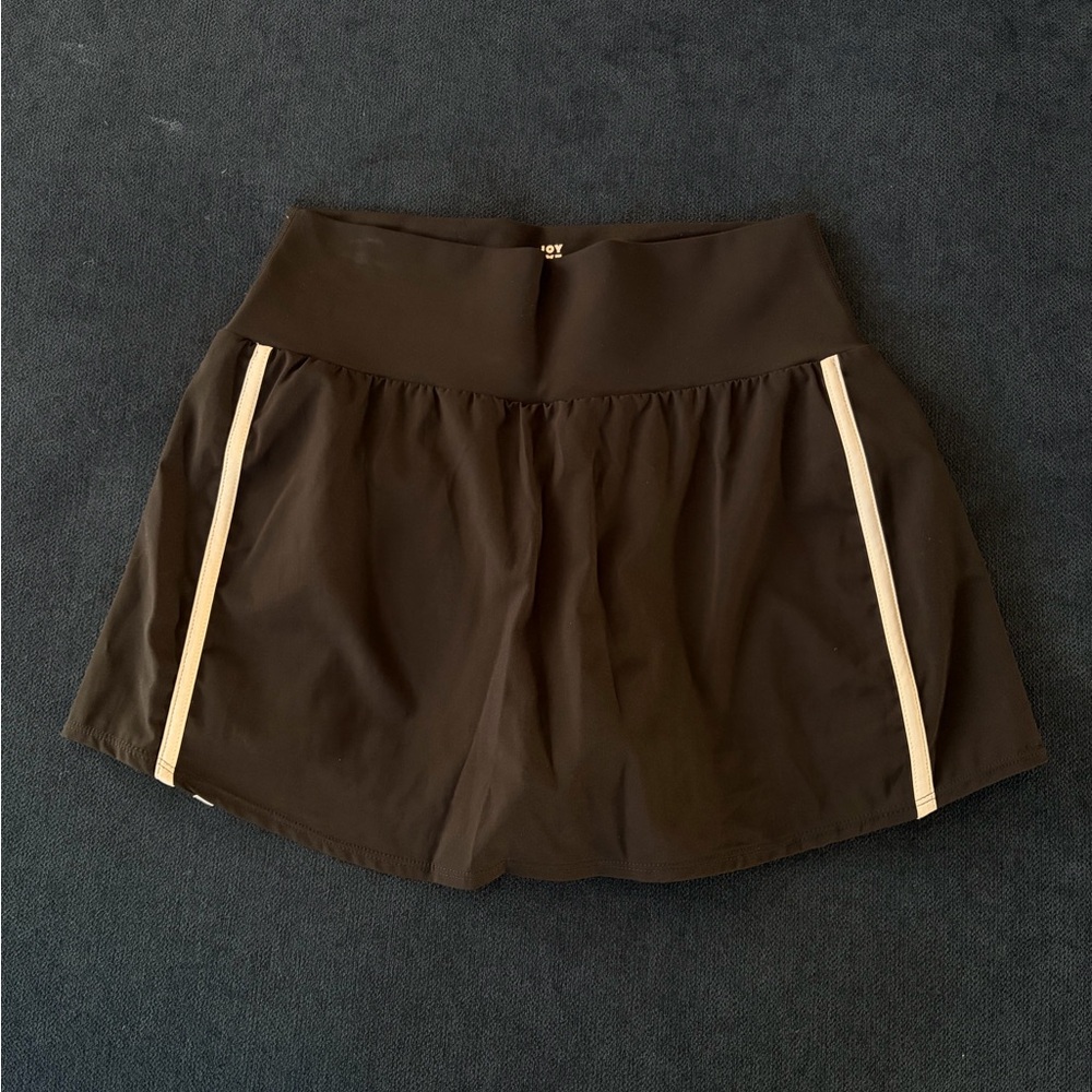 Joylab Black Athletic Shorts with White Stripes